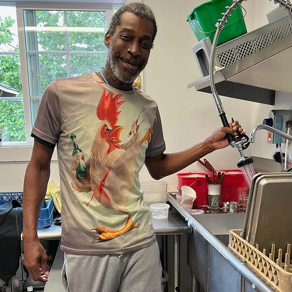 Anthony, dishwasher and restaurant veteran at The Cafe Benicia